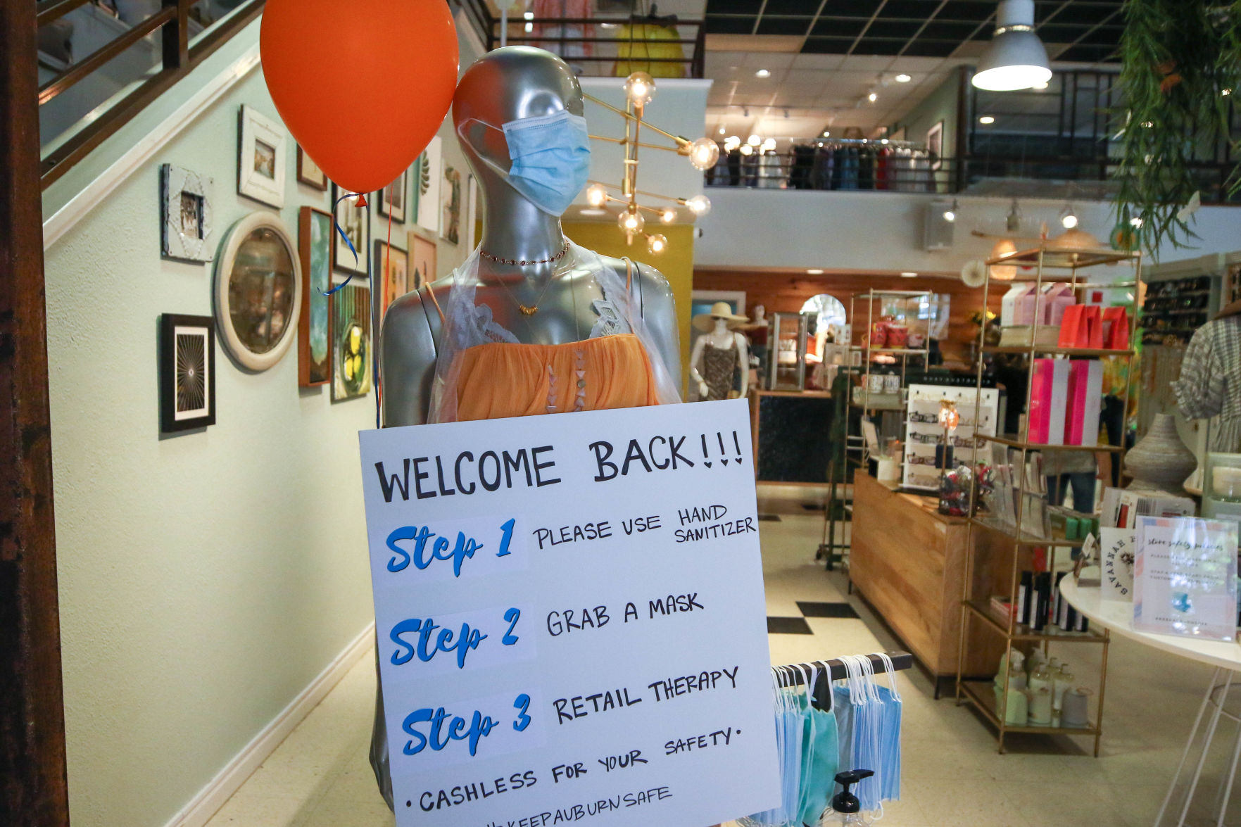 Retail stores reopen under Safer-at-Home order